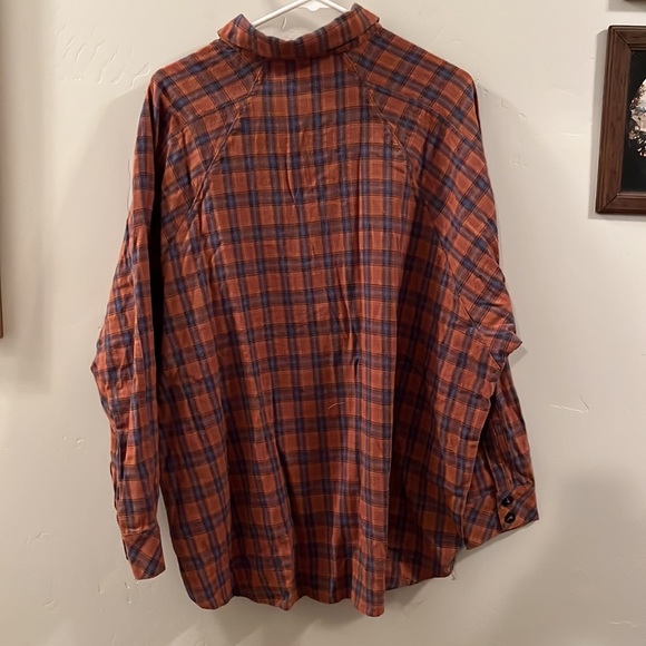 Women’s Long Sleeved Flannel Shirt, Size Large, Peace Love California, Blue - Picture 8 of 8